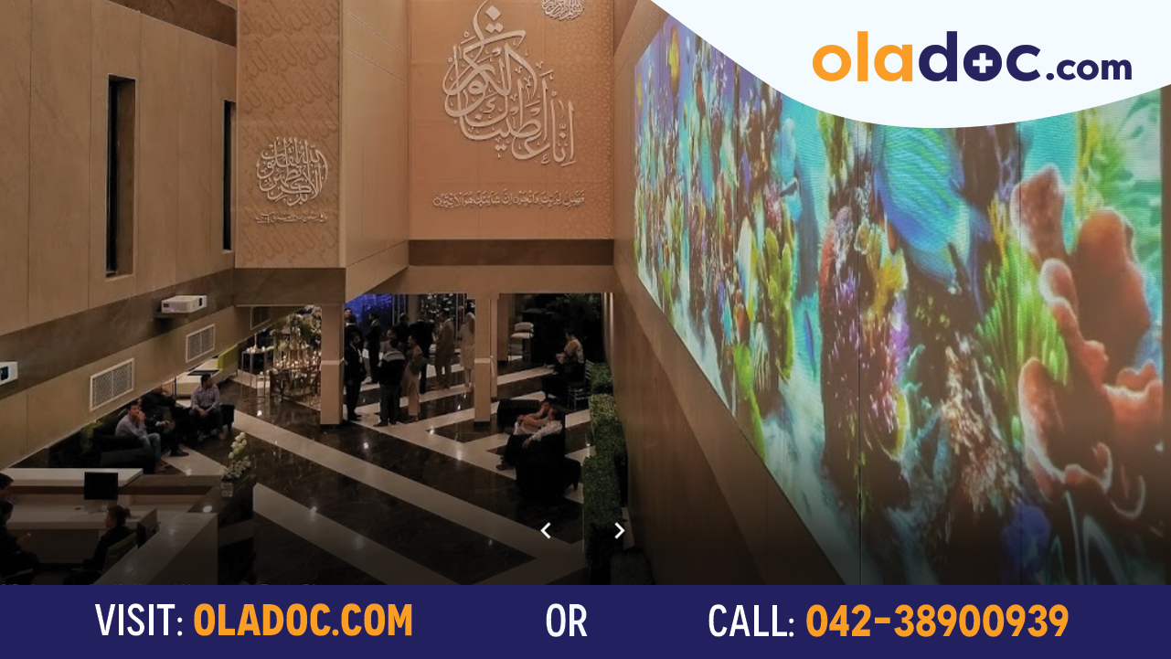 Lobby at Hameed Latif Hospital lahore